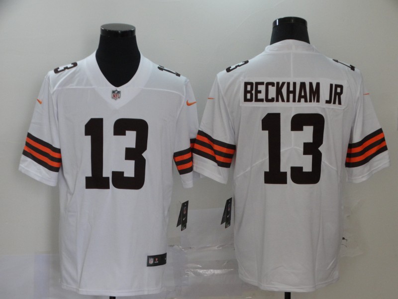 Men's Cleveland Browns Odell Beckham Jr. #13 White Jersey